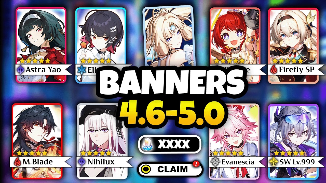 NEW UPDATE! CHARACTER BANNER ROADMAP FOR 4.6-5.0 | ALONG WITH RERUNS - Honkai: Star Rail