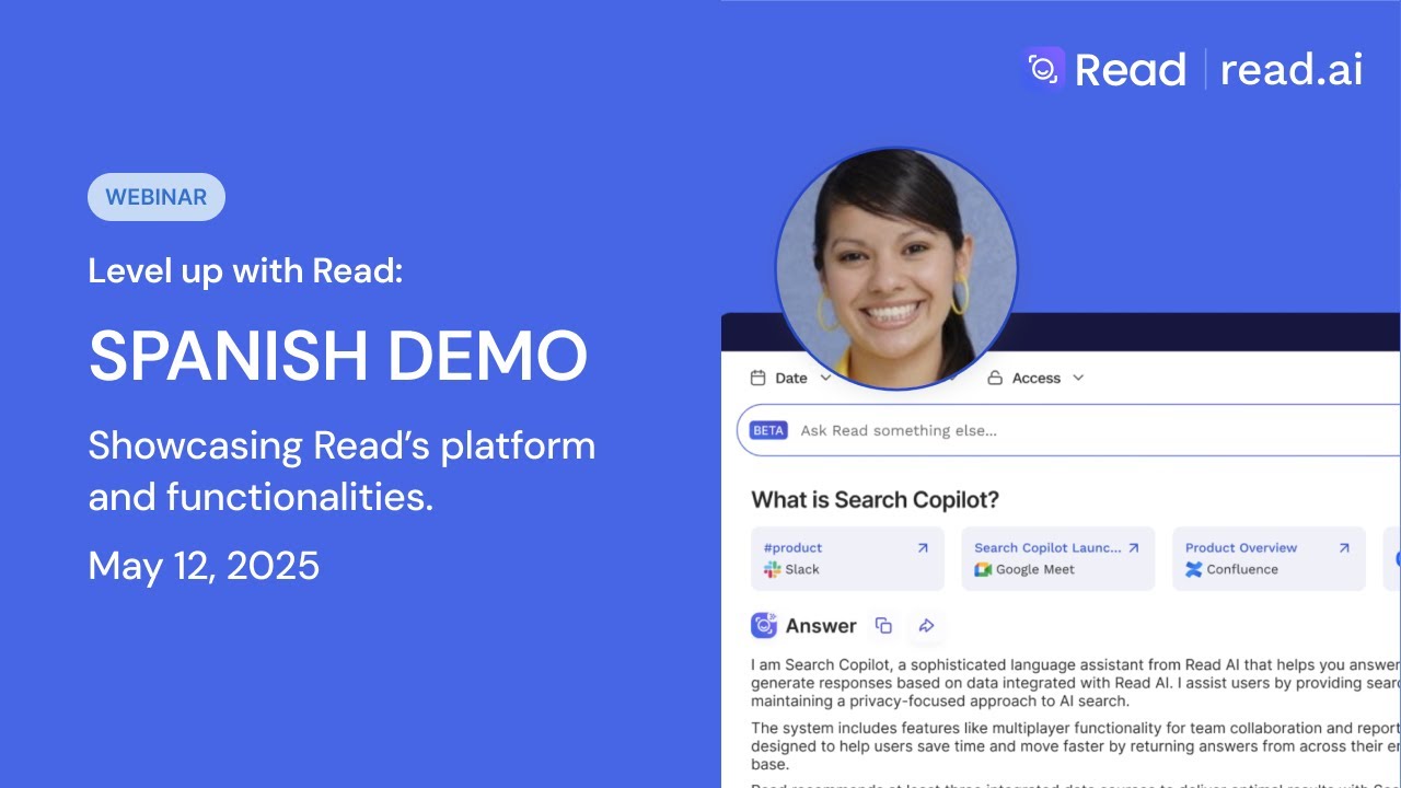 Level up with Read: Spanish demo recording