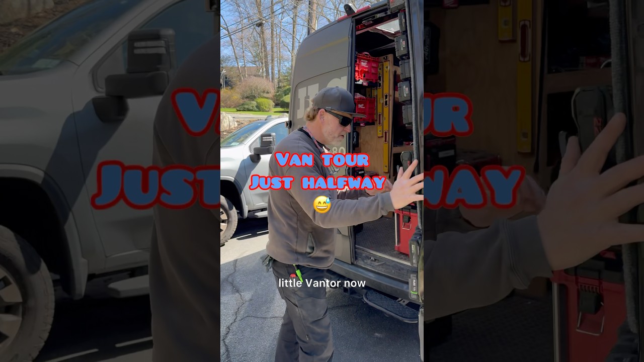 work van tour  #shorts #carpenter #workvan #tools #sprintervan