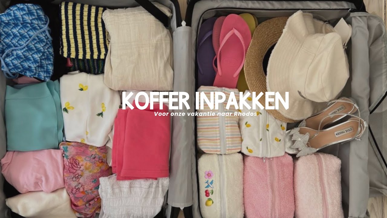 Wat neem ik mee op vakantie naar Rhodos? 🩷 Koffer inpakken - Fleur Nijbacker