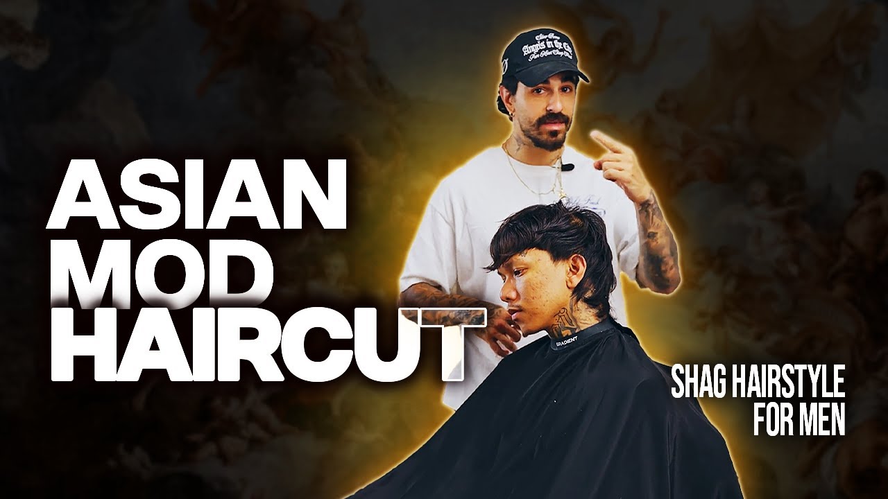Asian Mod Haircut Tutorial l Shag Hairstyle For Men by Alexi Michael