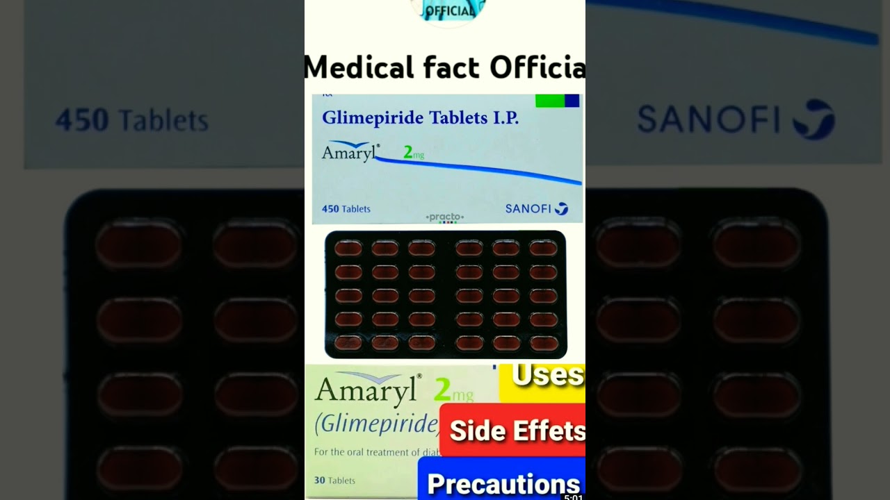 Amaryl 2mg tablet side effect benefits use in Hindi #medical #viralvideo