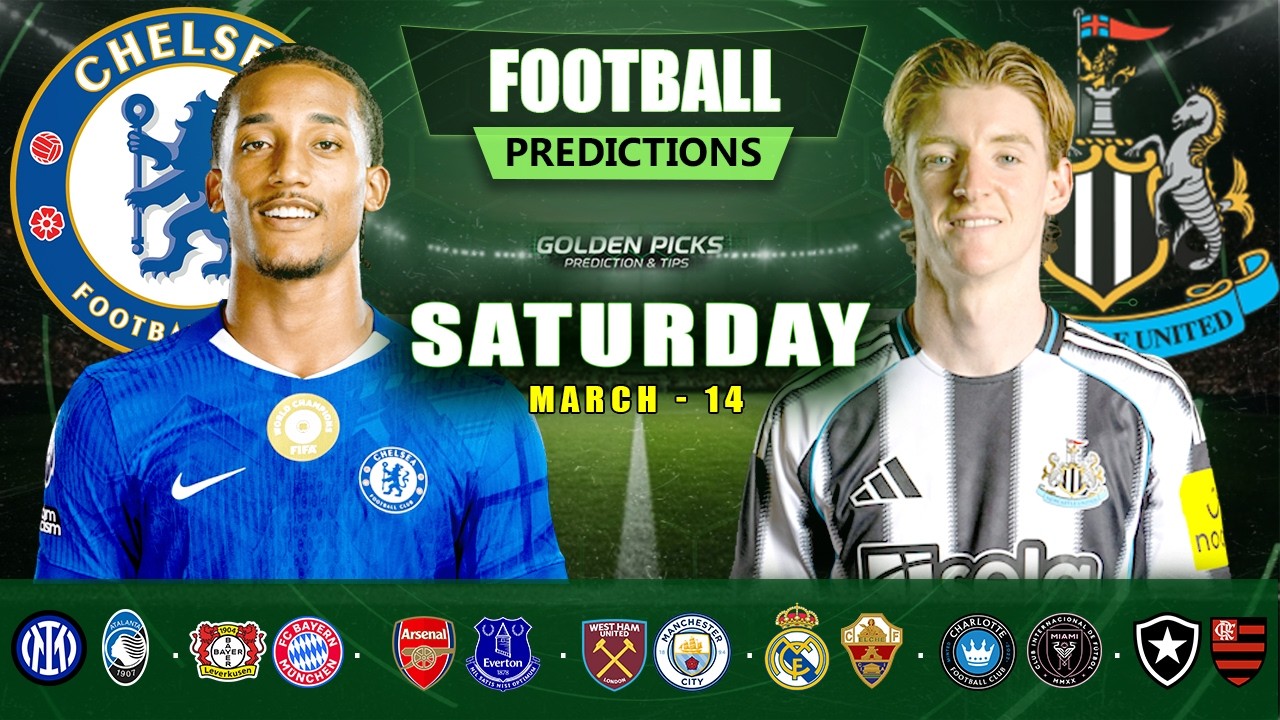 FOOTBALL PREDICTIONS TODAY 14 MARCH | PREMIER LEAGUE, LA LIGA, BUNDESLIGA & SERIE A | BETTING TIPS