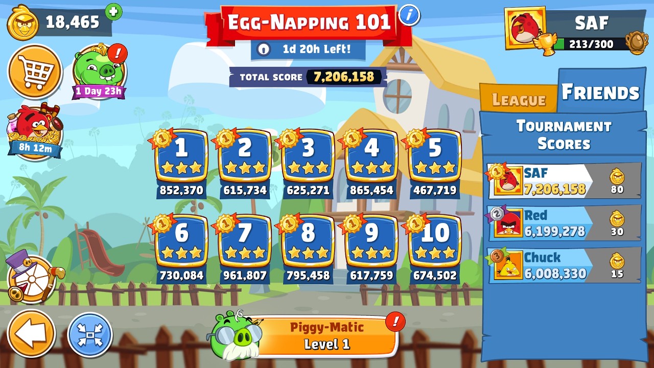Angry Birds Friends. Egg-Napping 101 (07.09.2026). All levels 3 stars. Passage from Sergey Fetisov