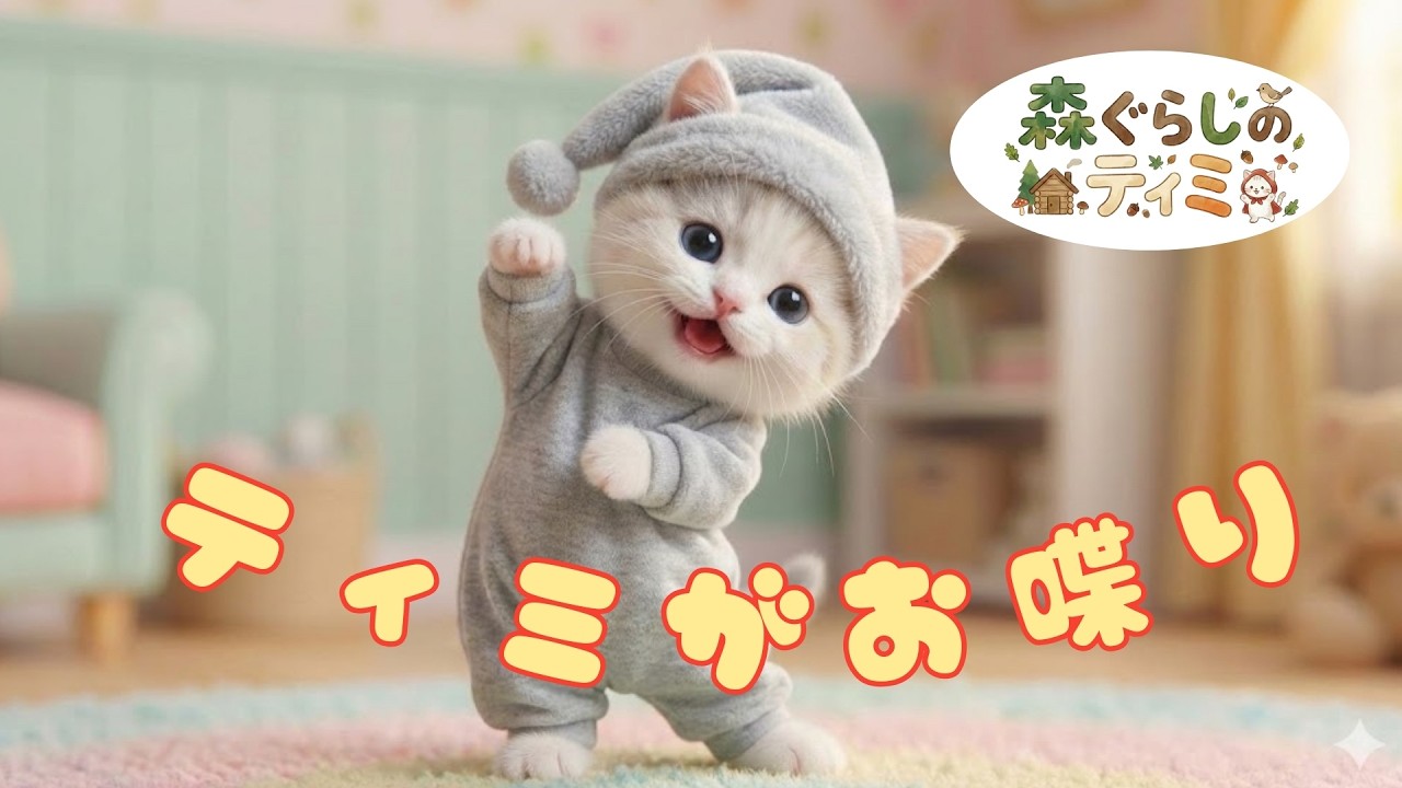 【お勉強中】ティミがおしゃべり？！森の中でのんびり過ごす１日に密着してみたらぽやぽや過ぎたお話【森ぐらしのティミ】