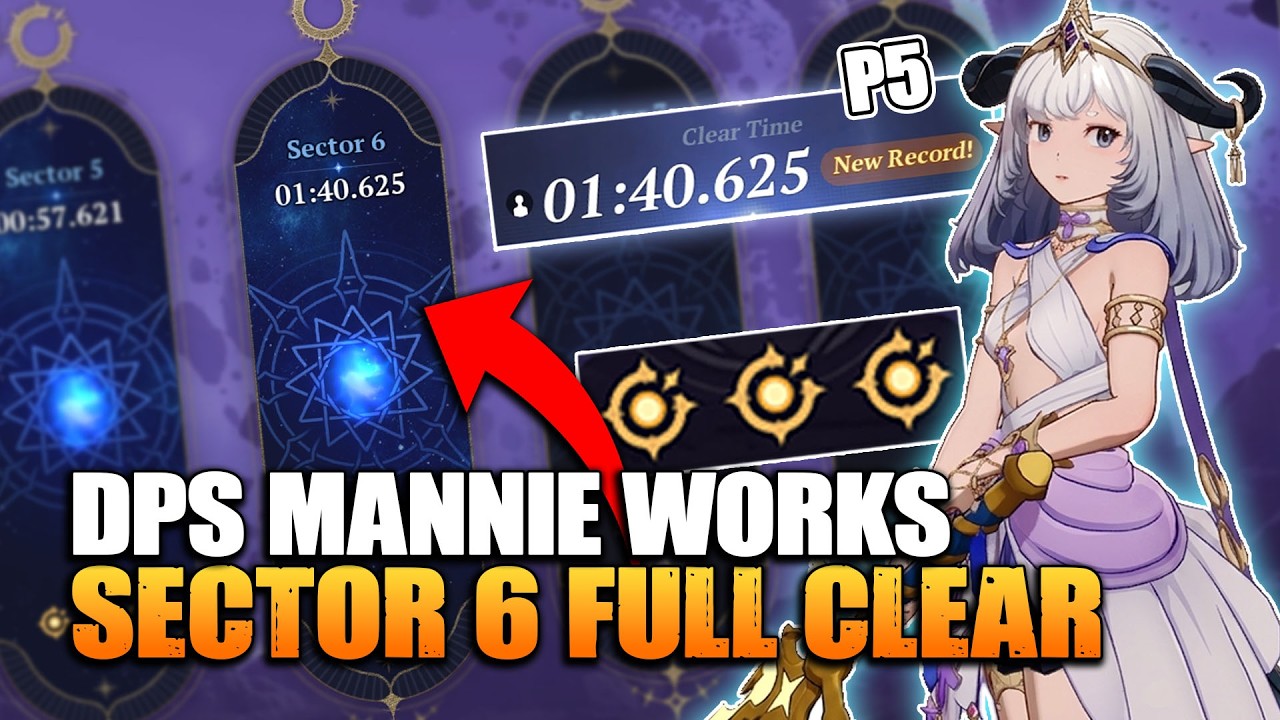Sector 6 No Hit Run with P5 Longsword Mannie | 01:40.625 Minutes | The Seven Deadly Sins: Origin