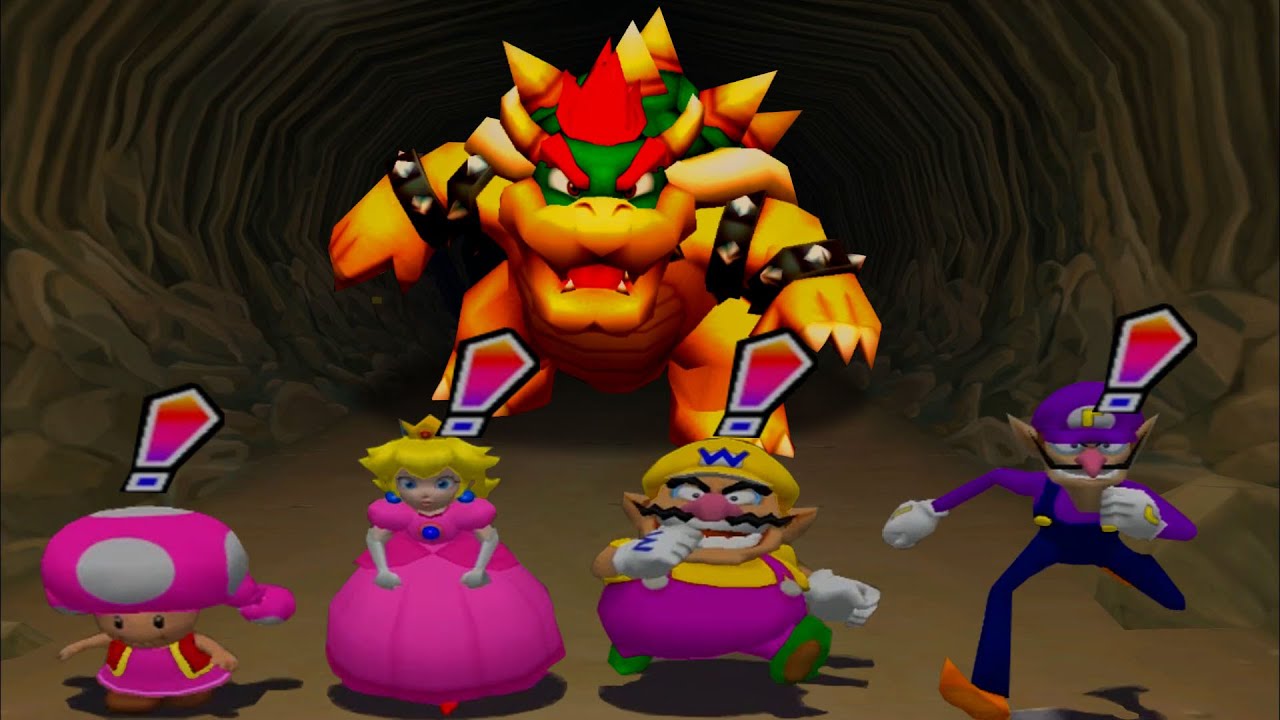 Mario Party 6 Minigames - Toadette Vs Peach Vs Wario Vs Waluigi (Master CPU)