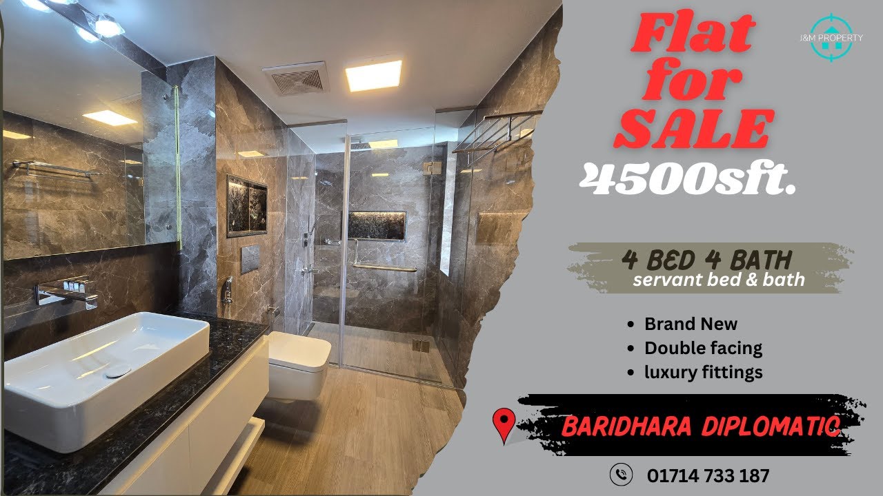 True luxury fully furnished 4500sft. brand new flat sale at Baridhara Diplomatic .ID2640020