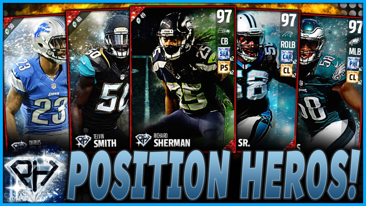 POSITION HEROES HAVE ARRIVED!!!! | 97 RICHARD SHERMAN! DEFENSIVE HEROS! | MUT 17 POSITION HEROES