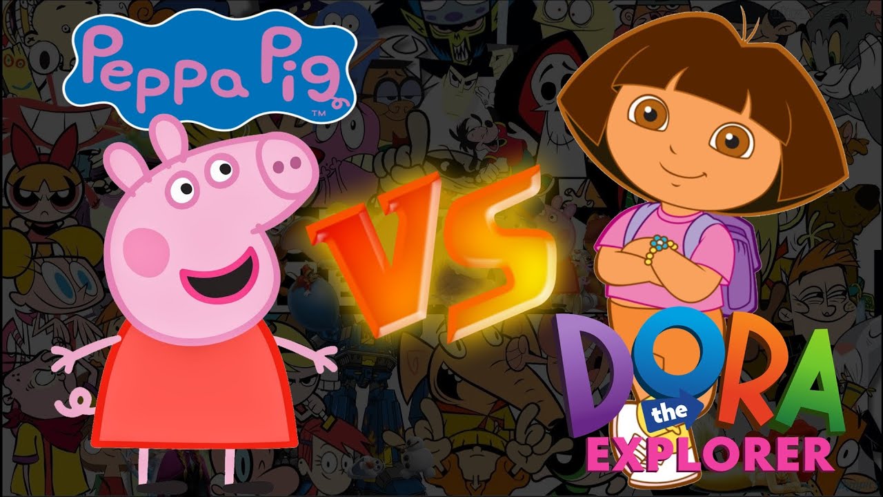 PEPPA PIG VS DORA AVENTUREIRA - BATALHA DE RAP