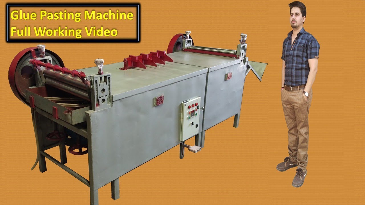 Hot Melt adhesive pasting machine, Gluing Pasting Machine in india, hot melt pasting machine india