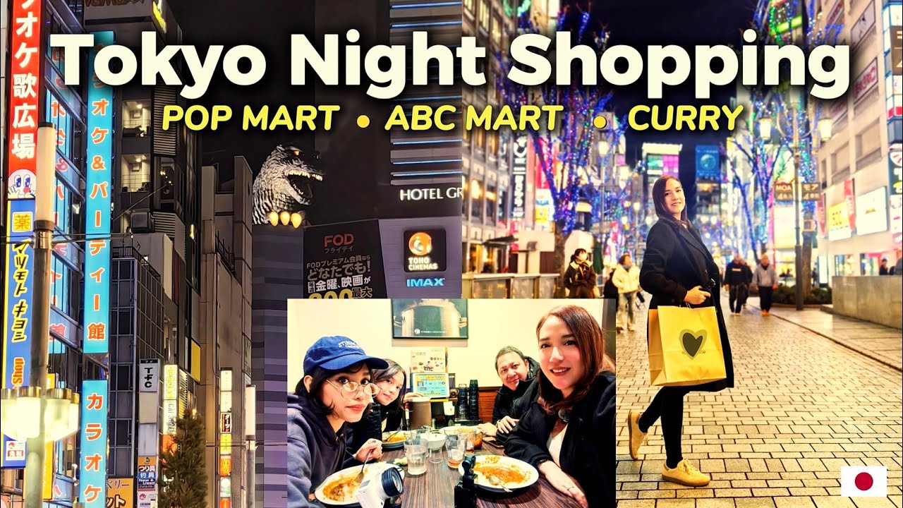 Tokyo Night Shopping 🌙 | Pop Mart, ABC Mart, LOFT & Curry! | Japan Prices & PHP Conversions 💵🇯🇵