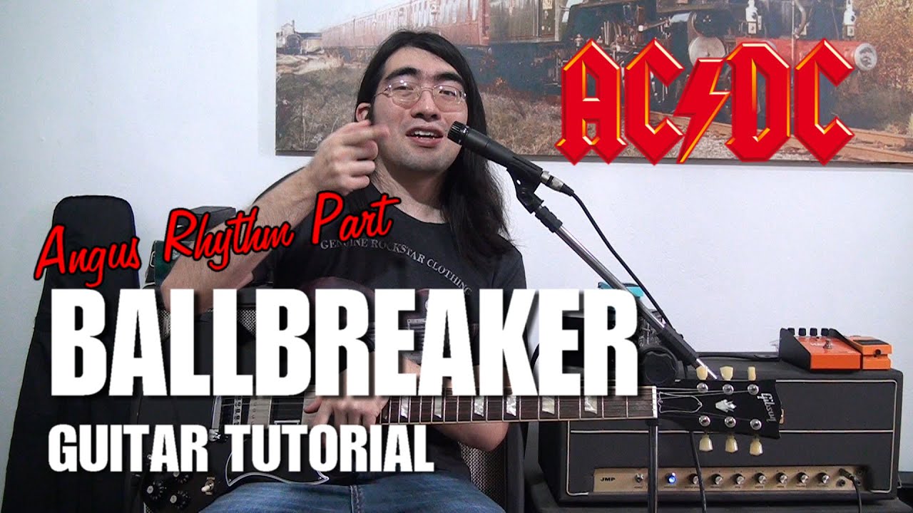 Ballbreaker | Rhythm Guitar Tutorial | AC/DC | Angus' Part