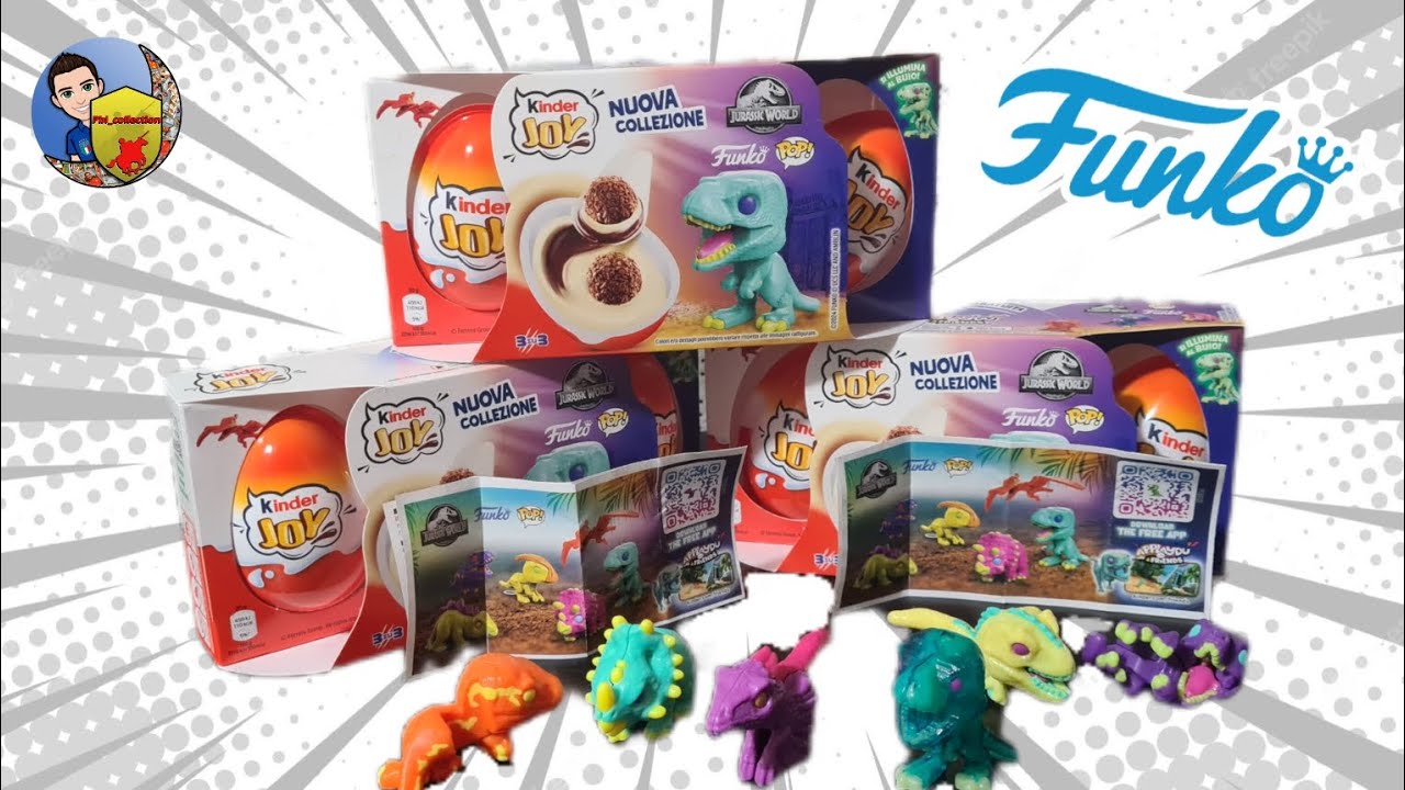 🥚 JURASSIC WORLD BY FUNKO NEI KINDER JOY || NEW COLLECTION 2024-2025 (LISTA CODICI IN DESCR.)