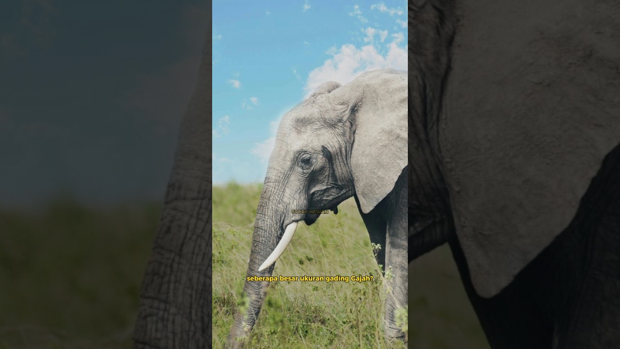 WOW! Ternyata segini ukuran asli Gading Gajah.🐘 #animals #shorts