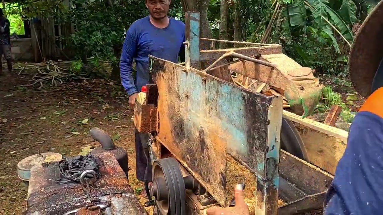 Merajang kayu jati‼️ gergaji serkel keliling