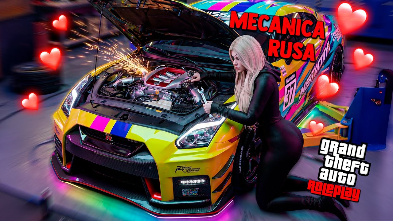 ME ENAMORE de una MECANICA de RUSIA EN GTA5 RP