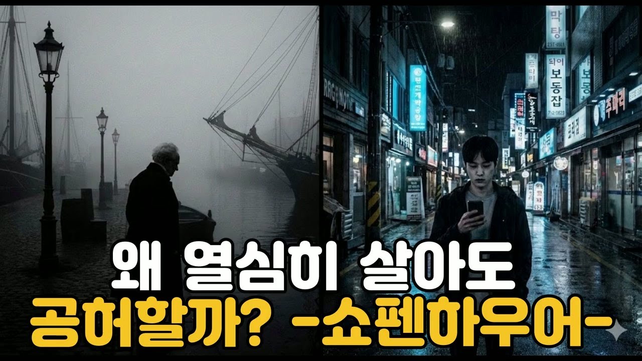 왜 열심히 살아도 공허할까 -쇼펜하우어-