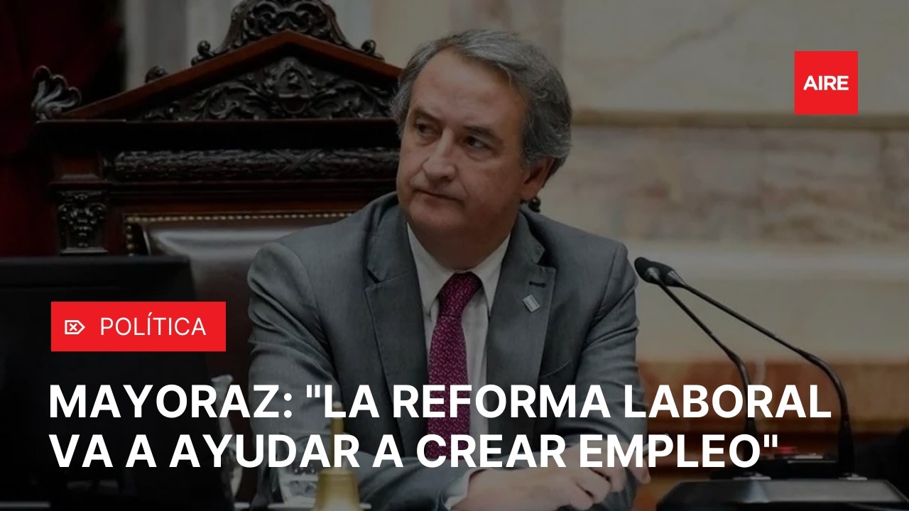 NICOL&Aacute;S MAYORAZ defendi&oacute; la REFORMA LABORAL y explic&oacute; el nuevo fondo de indemnizaci&oacute;n