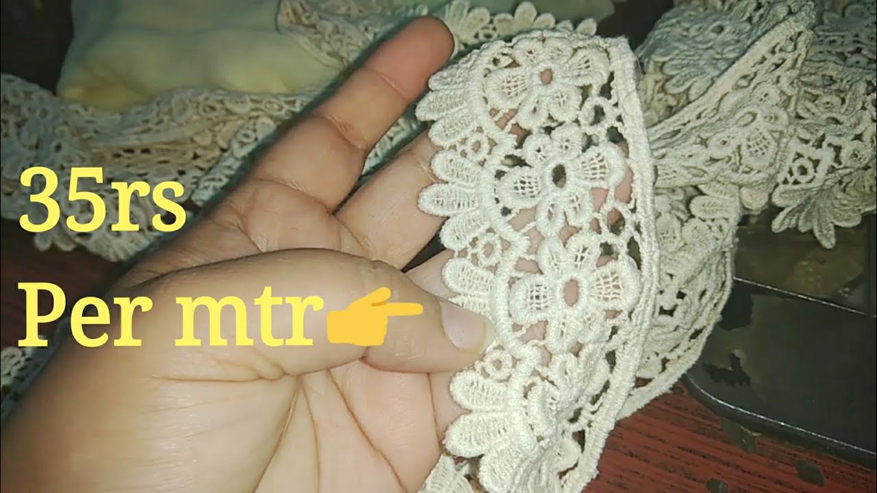 Design your own dupatta (DIY) / how to perfectly attach lace on Dupatta.