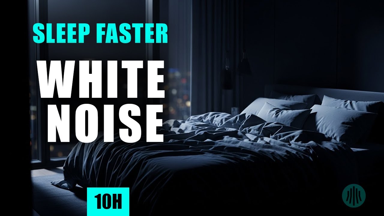 White Noise for Deep Sleep • 10 Hours • Black Screen
