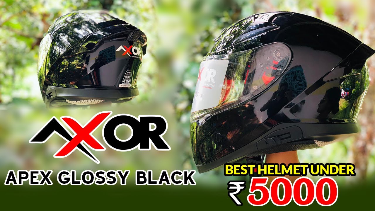 Axor Apex Glossy Black | പുതിയ ഹെൽമെറ്റ് വാങ്ങിച്ചു | New Helmet | കിടിലൻ സാധനം | full review