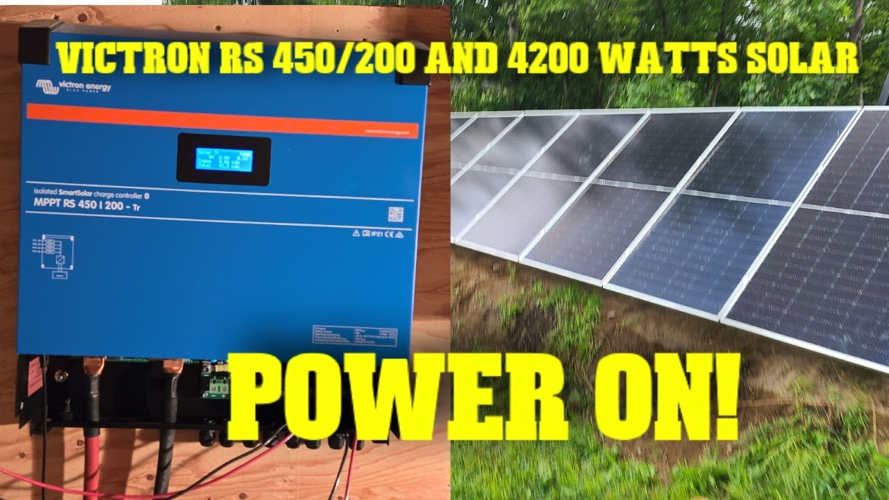 Victron 450/200 charge controller Power On!! #diy #solarsystem #victron