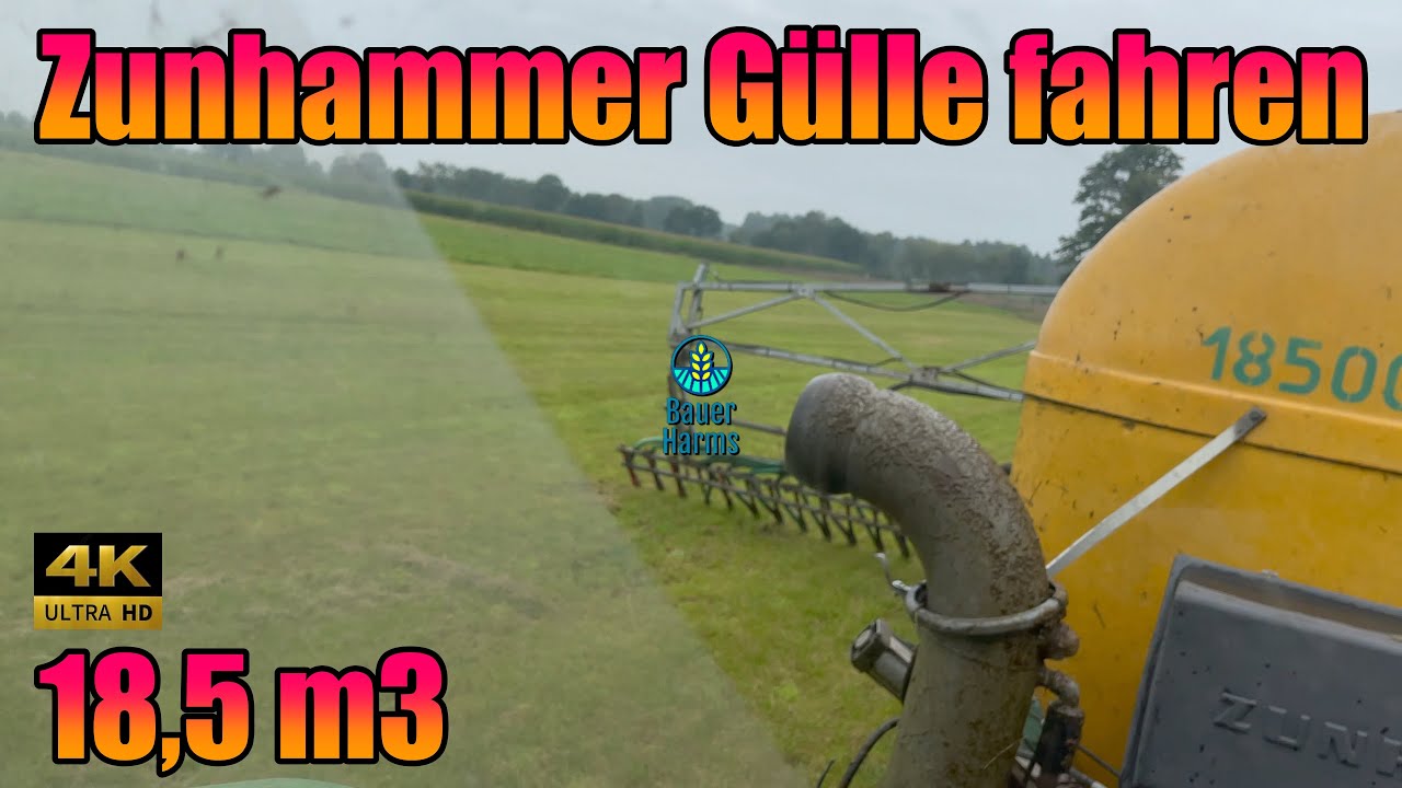 Zunhammer 18,5 m2 mit FarmlandFix 12 Meter am John Deere 6215R mit Starfire 6000 RTK Autotrac