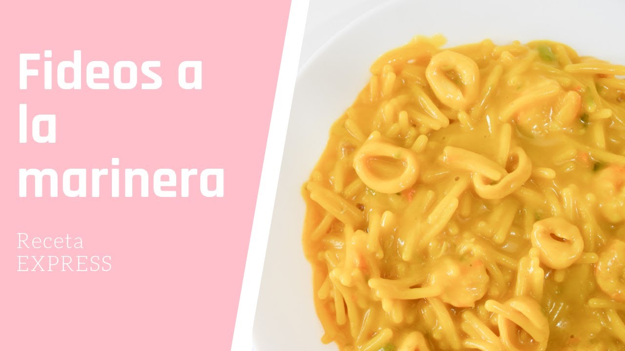 Fideos a la marinera EXPRESS con Monsieur Cuisine Plus  Receta fácil