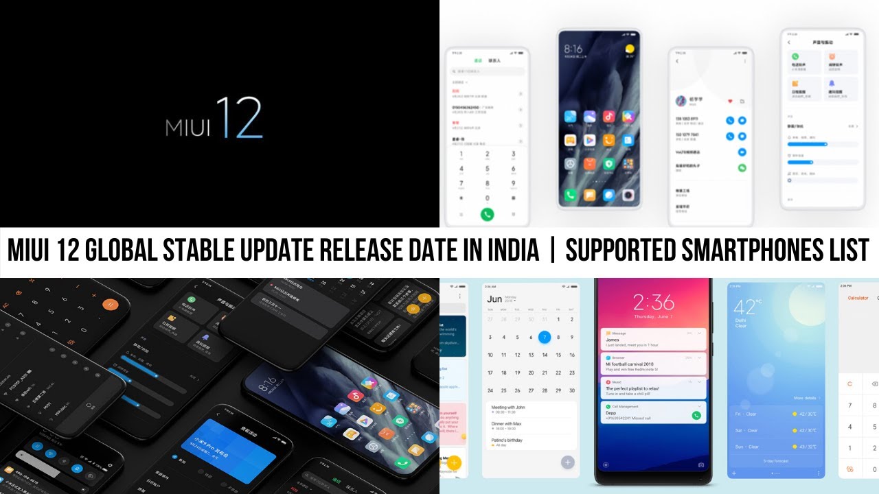 MIUI 12 Global Stable Update Release Date in India | Supported Smartphones List | The Android Rush
