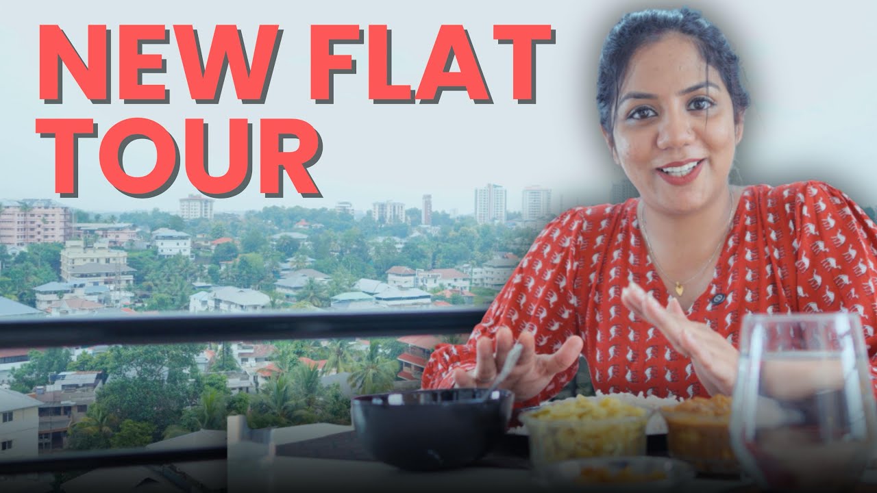 പുതിയ Flat-ലേക്ക് താമസം മാറിയപ്പോൾ..!!😍MY NEW FLAT TOUR | VEENA MUKUNDAN | VLOG 10