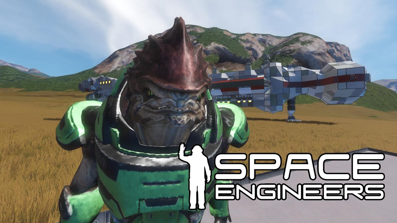 Space Engineers - Mass Effect Races, Helicopters and Star Wars Planets