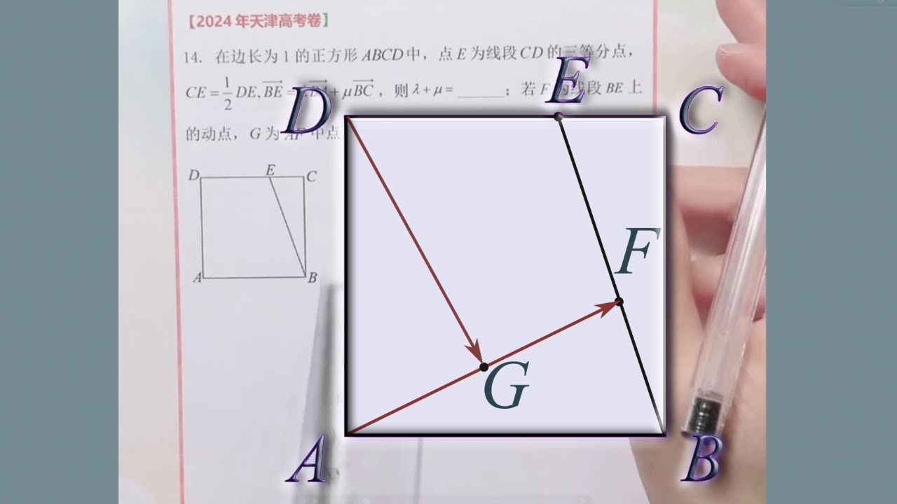 会这道动点向量的题目，数学成绩一定都不错｜【2024高考】