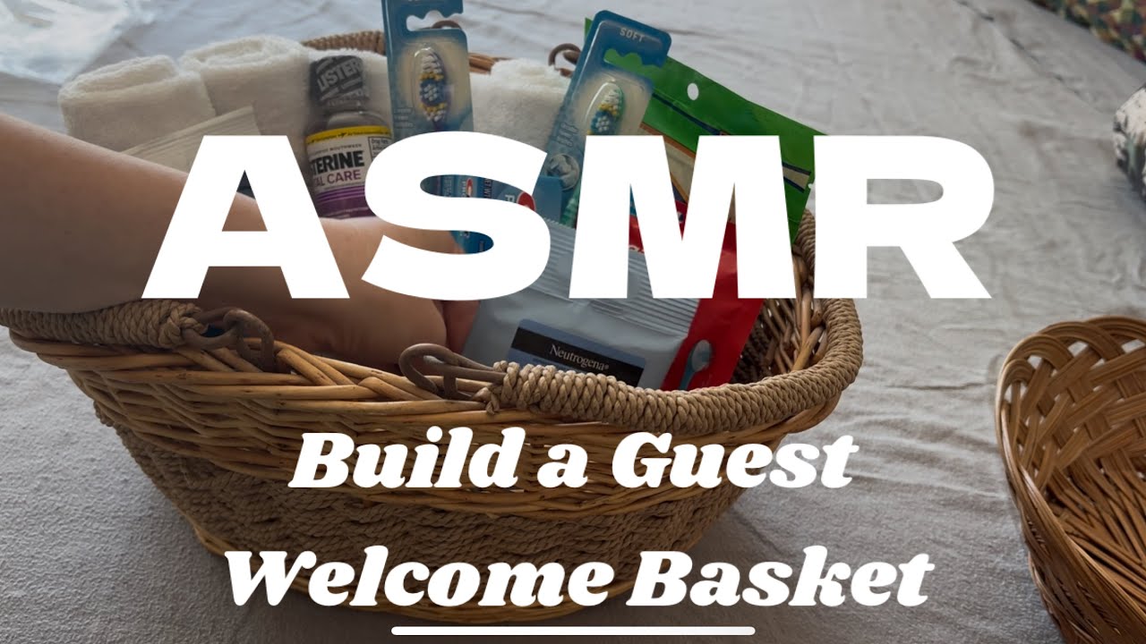 ASMR Put Together A Guest Welcome Basket With Me (soft spoken)