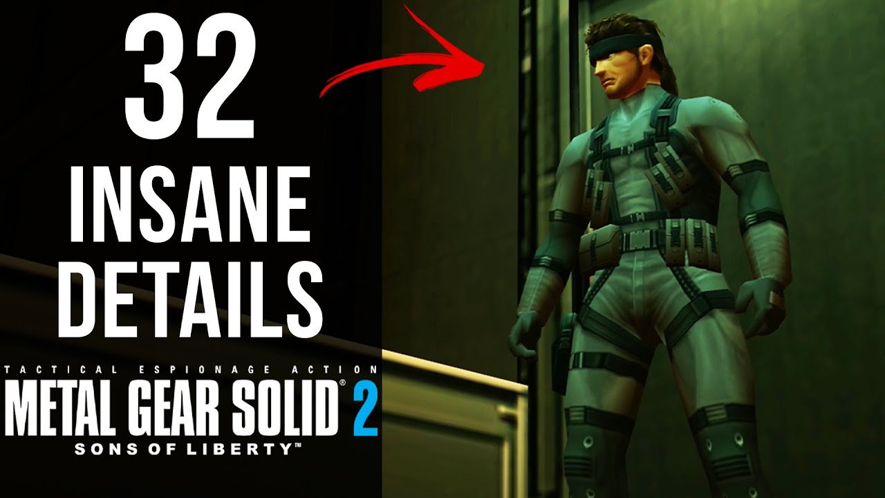 32 БЕЗУМНЫЕ детали в MGS2