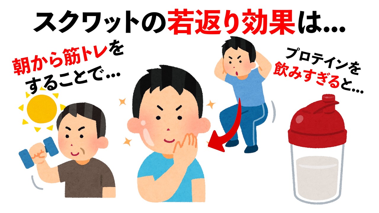 【総集編】もっと早く知りたかった筋トレとスクワットの雑学　#トリビア#豆知識#筋トレ