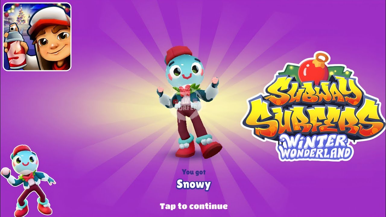 Subway Surfers Winter Wonderland 2024 : Unlocking Snowy ☃️in Plant Invasion Challenge by Time Travel