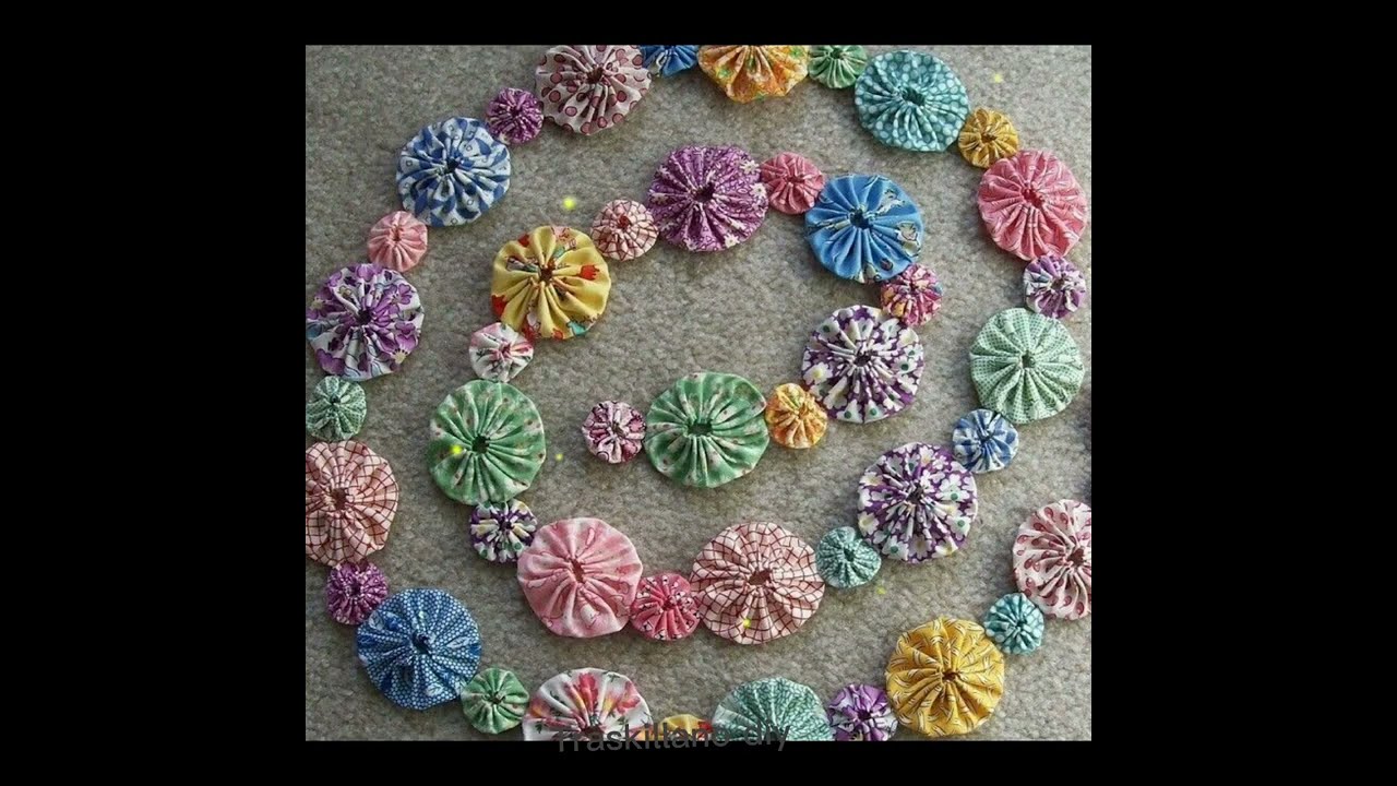 (ESPECIAL) !ESPECTACULARES¡ Diseños de yoyos en tela para sus proyectos. Ideas Magnificas.