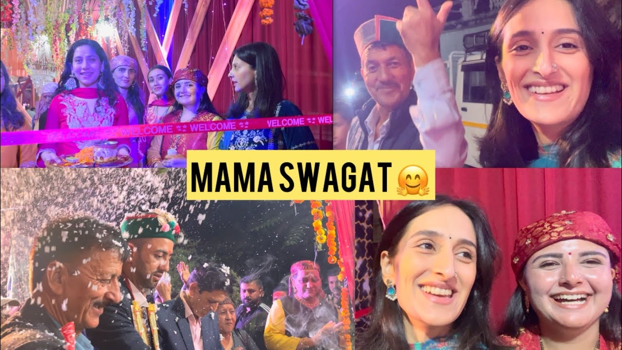Pahadi shadi me kese hua mama swagat  😍#himachalpradesh #himachaliwedding #trending #fun #nati