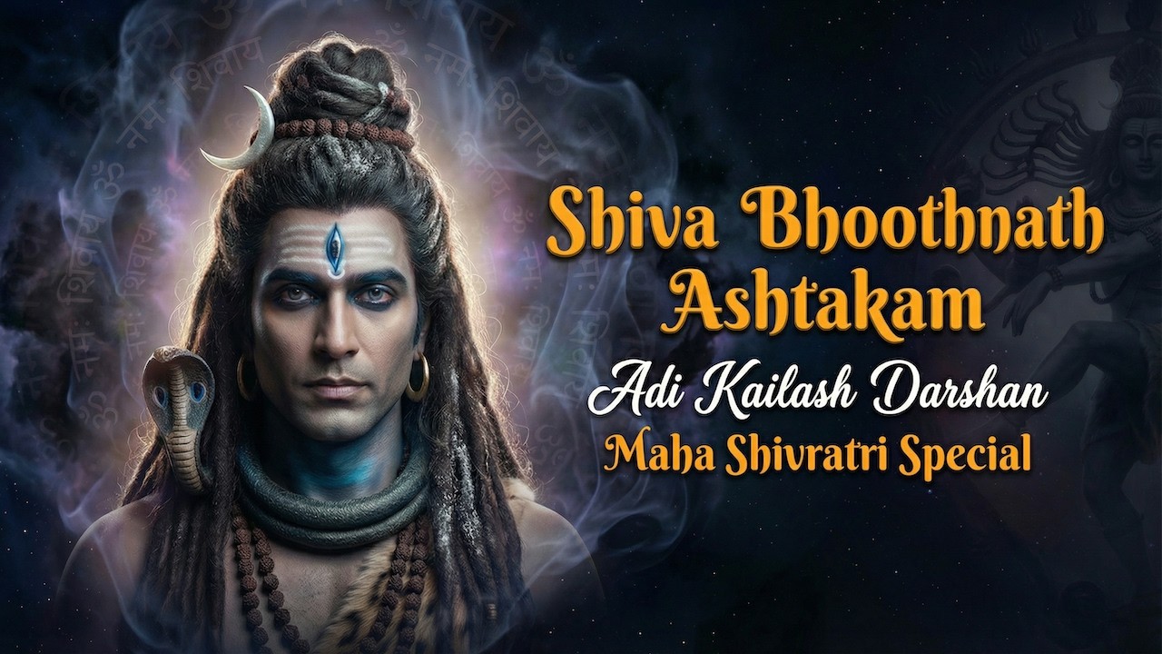 Shiva Bhoothnath Ashtakam 5x Repeat | Mahashivratri Special | Real Adi Kailash Darshan in Background