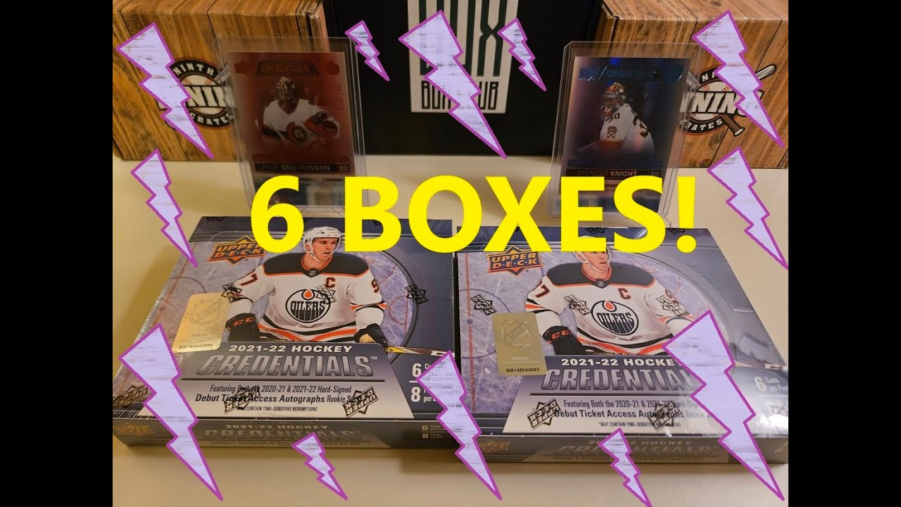 6 Hobby Boxes of 2021-22 Credentials Hockey!