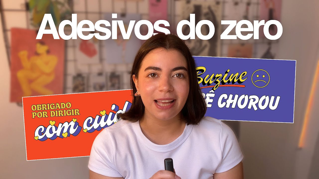 como eu criei uma série de adesivos de parachoque do zero (design no illustrator)