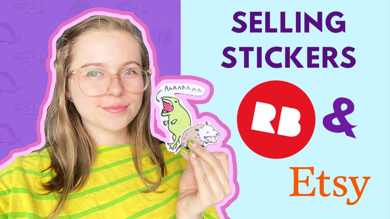 Selling My Art Online | Redbubble vs Etsy | My Sticker Selling Experience!