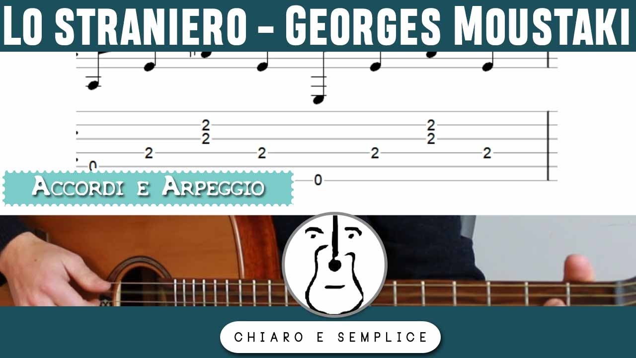 Lo straniero (Le Métèque di Georges Moustaki) - Tutorial Chitarra Accordi