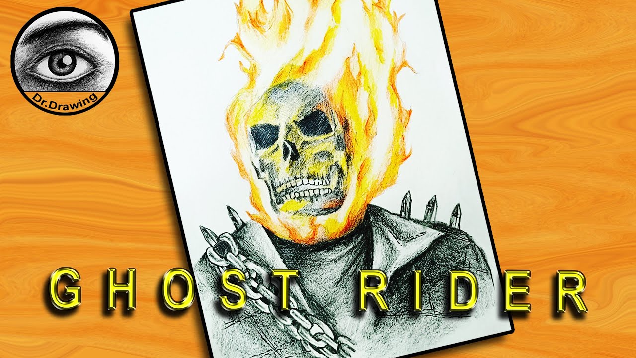 how to draw ghost rider | ghost rider drawing