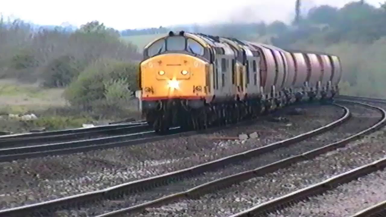 Trains at Clay Cross & Shirebrook  -  1990