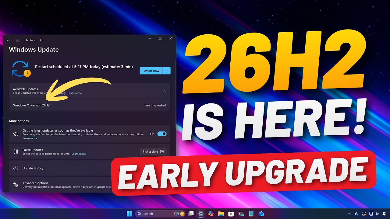 Обновитесь до Windows 11 26H2 с 25H2/24H2 ПРЯМО СЕЙЧАС (Release Preview) &ndash; KB5120998
