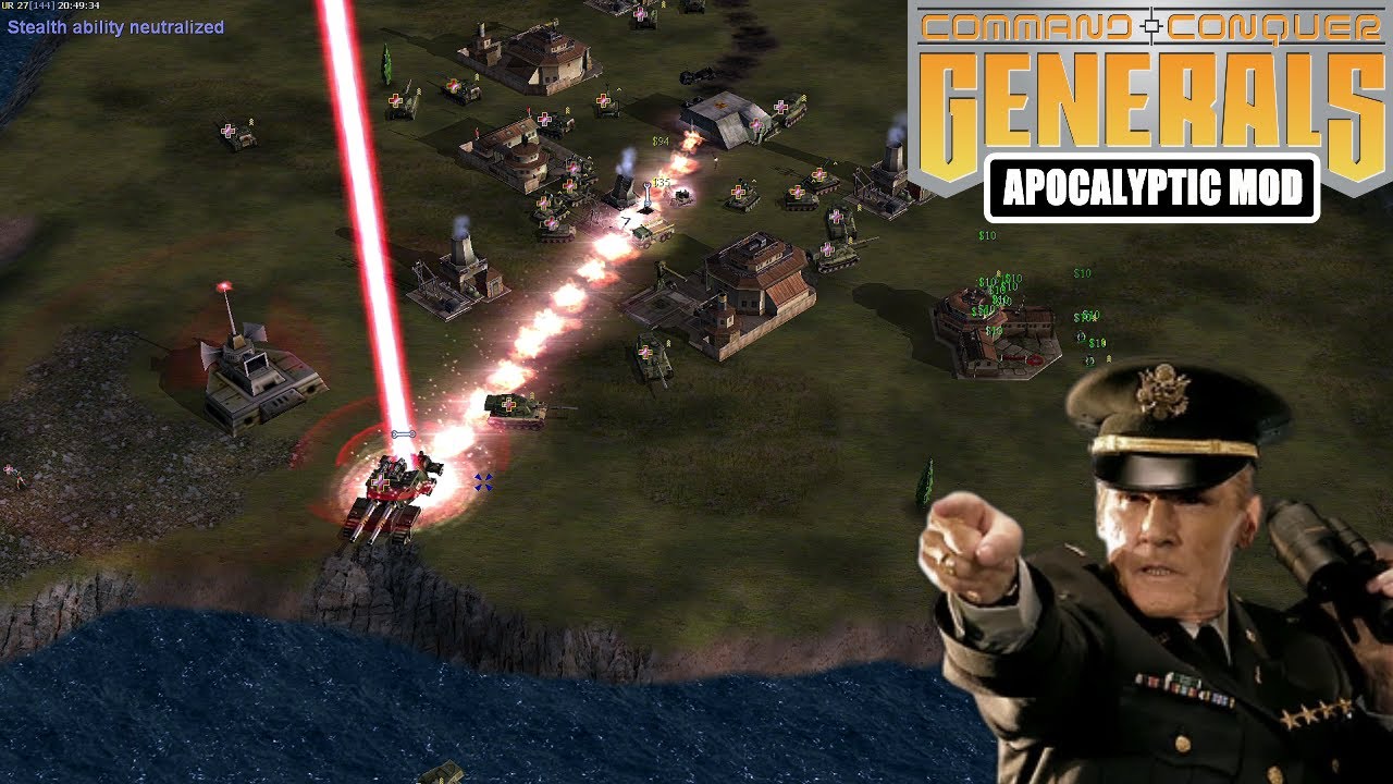 LASER WEAPON VS ARMOR - C&C Generals Zero Hour APOCALYPTIC 2.2