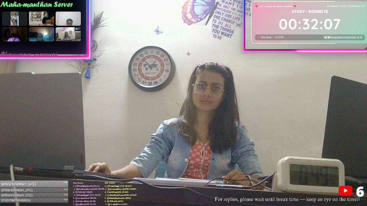 16-HOUR🎯78/400| STUDY WITH ME LIVE |Work & StudyBoost: Enhance Productivity, Reduce Stress #pomodoro