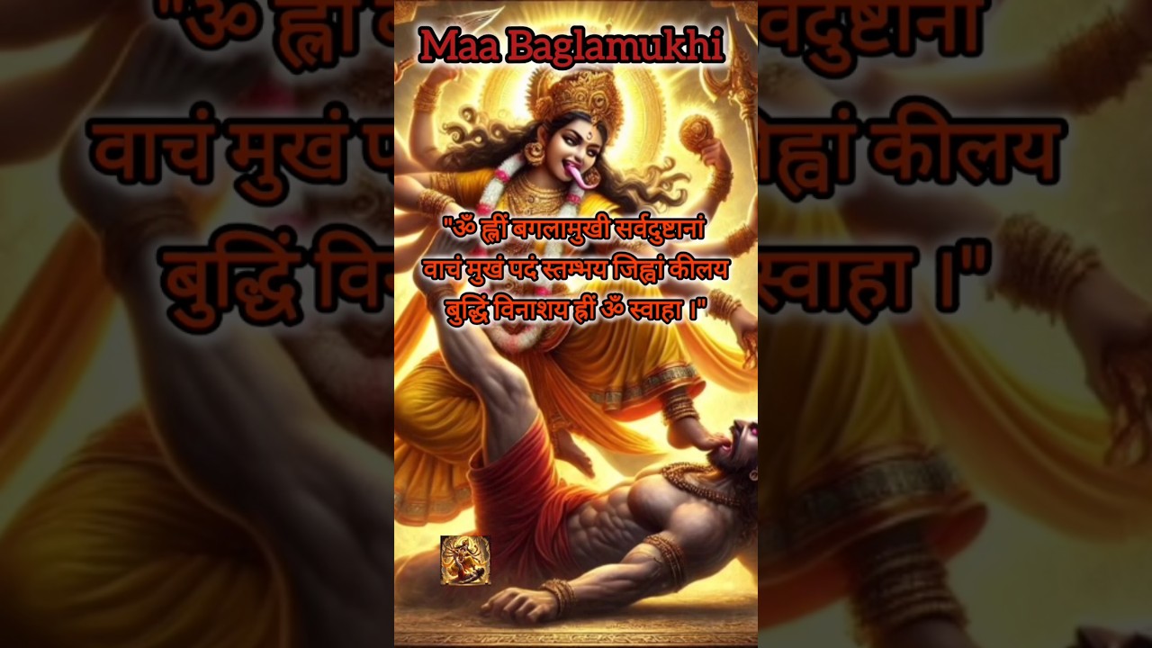 Chant 21 times for protection against evil eye and black magic #baglamukhi maa #spiritual #mantra